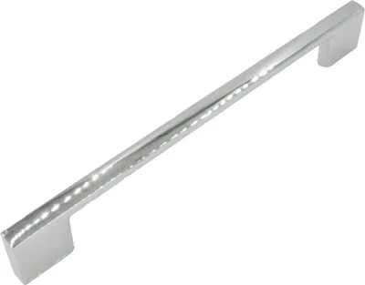 Image de Poignée de meuble élégante en aluminium - argent 128 mm, Style classique pour armoires et tiroirs, vis de montage incluses, Design moderne pour votre intérieur