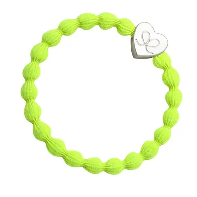 Produktbild von By Eloise London Silver Heart Neon Lemon Yellow