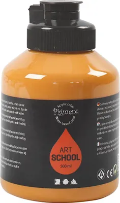 Immagine prodotto di Colore acrilico a pigmenti, ocra, 500 ml