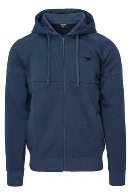 Image de Hi-Tec - Sweat à capuche « Hadar » avec fermeture éclair sur toute la longueur pour homme PP13939 (XXL) (bleu marine foncé)