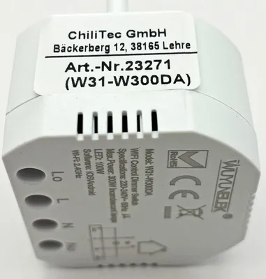 Produktbild von MILOS WiFi Unterputz Schalter+Dimmer Android iOS Alexa/Google tauglich