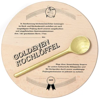 Produktbild von Bartl 102272 Goldener Kochlöffel, Geschenk für wahre Meisterköche