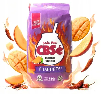 Imagen del producto de Yerba Mate CBSe Mango Picante, 250g - ¡Sabor picante!