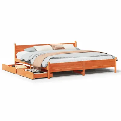 Obrázek produktu pro Postel bez matrace bílá 180 x 200 cm masivní borovice