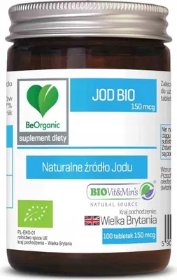 Zdjęcie produktu dla JOD(150 µg) 100 TABLETEK - BE ORGANIC