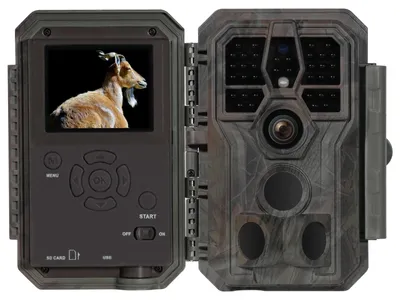 Zdjęcie produktu dla Fotopułapka 64 MP - Wideo 1296p - Noktowizja 30 m - IP66 wodoodporna - Czarna