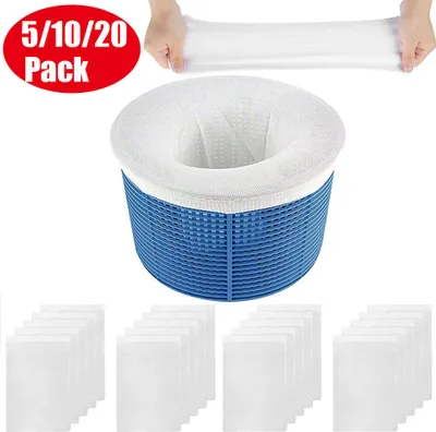 Produktbild von 5/10/20PCS Einweg-Schwimmbad-Müllkorbfilter Mesh-Poolreinigungsfilterbeutel(20pcs)
