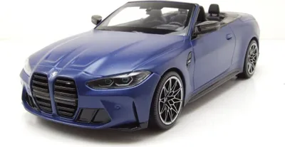 Produktbild von Minichamps 1:18 BMW M4 CABRIOLET - 2020 - MATT BLUE METALLIC 155021030