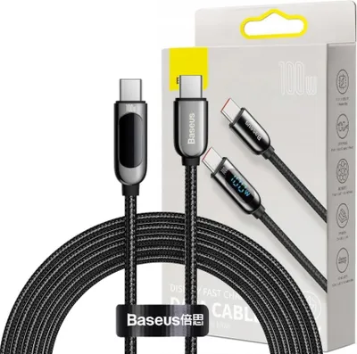 Image de Kabel Usb-C Do Usb-C Baseus Display, 100W, 2M (Czarny)