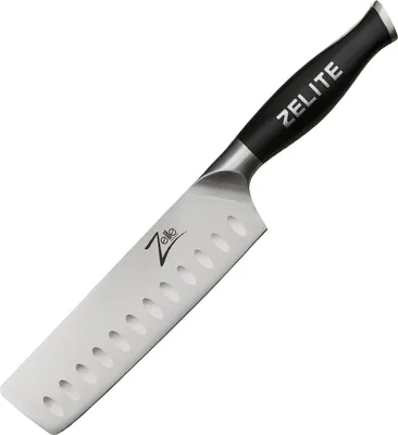 Produktbild von Zelite Nakiri Kochmesser, Profi Messer aus Deutschem Edelstahl, Japanisch Inspirierte Scharfe Messer für Küche, Scharfes Koch Messer zum Schneiden Hacken Zerkleinern, 17,8 cm Küchenmesser Scharf