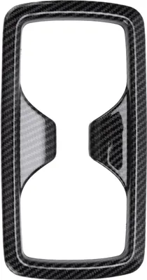 Immagine prodotto di Rivestimento del pannello del portabicchieri posteriore, stile fibra di carbonio, ricambio per RAV4 2019-2021