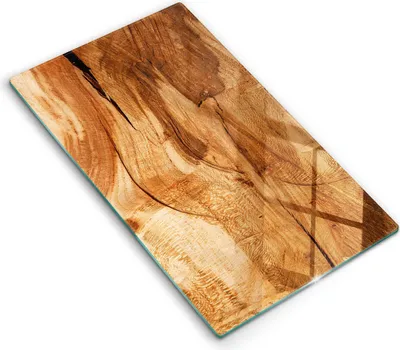 Produktbild von Abdeckung Glas - Küchenabdeckung - 30x52 cm - Abdeckplatte - Holzbrettstruktur