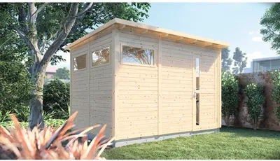 Produktbild von Gartenhaus Bertilo Pentus 3 inkl. Fußboden 359 x 265 cm natur