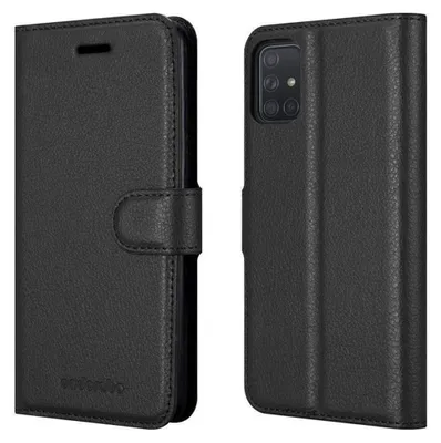 Immagine prodotto di Cadorabo cover per Samsung Galaxy A51 4G / M40s cover protettiva in nero custodia per cellulare cover chiusura magnetica