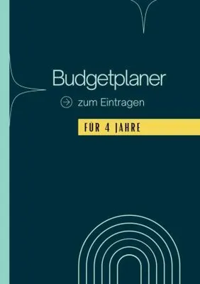 Produktbild von Undatierter A5 Budgetplaner für 4 Jahre zur Finanzplanung von Einnahmen und Ausgaben