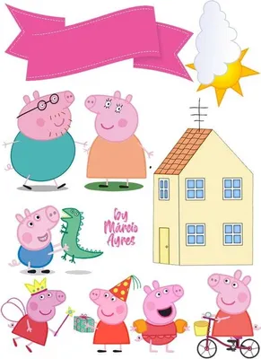 Produktbild von PEPPA Schweineschriftzeichen Kuchenwaffelmuster2