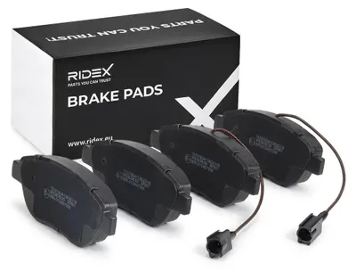 Produktbild von RIDEX 402B1056 Bremsbeläge Satz Vorne für FIAT 500 (312) GRANDE PUNTO (199) 500 C (312) PUNTO EVO (199) PUNTO (199)