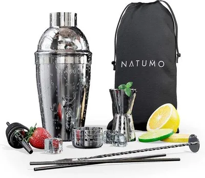 Produktbild von Famanu Cocktailset 10-teilig - Hochwertiger Edelstahl