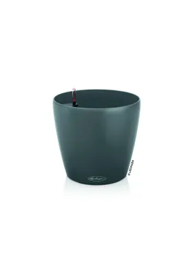 Produktbild von LECHUZA-Pflanzgefäß CLASSICO Color 21 Grau | mit Bewässerungssystem | aus 100 % recyceltem Kunststoff | matte Oberfläche | Ø 21,5 x 20,5 cm | 18913