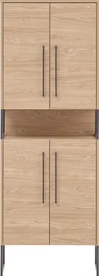 Produktbild von Badezimmer Hochschrank LIMOGES-80 in Eiche hell Nb., B/H/T: 65,2/183,4/33,1 cm