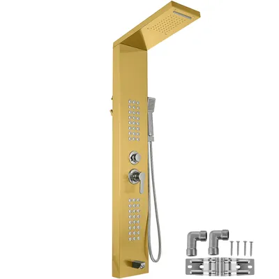 Produktbild von VEVOR Dusche Duscharmatur Handbrause Thermostat Duschkopf Regendusche Duschpaneel