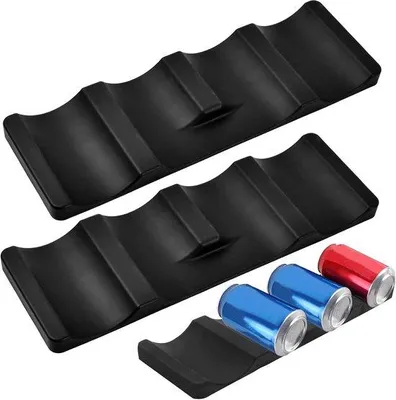 Produktbild von Famanu Flaschenhalter Set von 2 stapelbare Flaschenregale schwarz