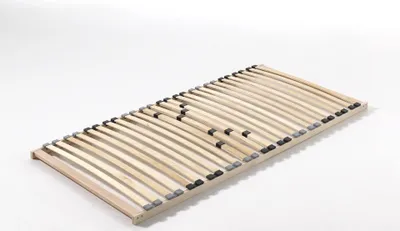 Image de Vipack - Sommier à lattes avec 26 lattes en bois stratifié et réglage de la dureté, naturel