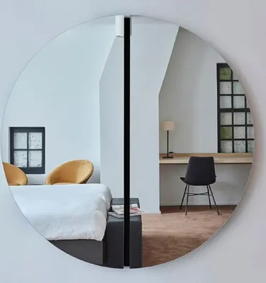 Produktbild von Casa Padrino Luxus Spiegel Schwarz Ø 150 cm - Runder Wandspiegel - Wohnzimmer Hotel Restaurant Boutique Spiegel