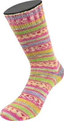 Produktbild von Lana Grossa - Meilenweit 100g Piccata 4806 bordeaux pink türkis hellblau maigrün orange ecru
