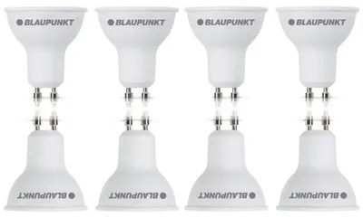 Produktbild von Blaupunkt Glühbirne GU10 - Spot Led Neutralweiss Led Lampe - 5W (entspricht 50W) - 500 Lumen - 4000K Neutralweiß - Nicht‑dimmbar - 8er Set