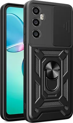 Produktbild von Hülle für Realme C65 4G Magnetische Ring Ständer Halter Dia Kameraschutz TPU Bumper Silikon Schutzhülle Schwarz