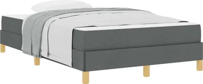 Obrázok produktu pre vidaXL Box spring posteľ s matracom tmavosivá 120 x 190 cm látka