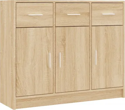 Zdjęcie produktu dla Szafka, dąb sonoma, 91x28x75 cm, materiał drewnopochodny