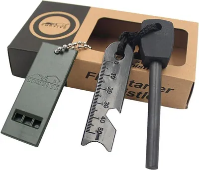 Produktbild von Feuerstahl Feuerstein Survival Outdoor Ausrüstung Set XXL