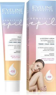Zdjęcie produktu dla Eveline Sensitive Epil Łagodny krem do kompleksowej depilacji, 125 ml