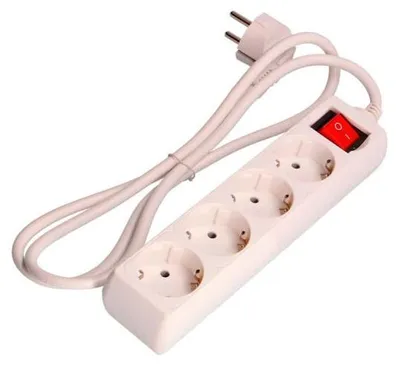 Produktbild von EDM-Block - 4 Steckdosen mit Schalter - 16A - 3m - 41044