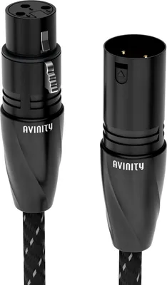 Image de Adaptateur audio XLR mâle - XLR femelle 0,5m plaqué or