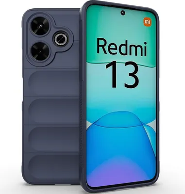 Produktbild von Handyhülle für Xiaomi Redmi 13 Weich TPU Silikon Stossfest Anti-rutsch Hülle Dunkelblau