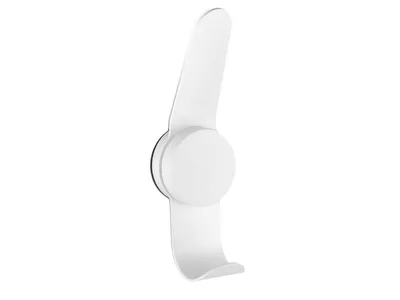 Produktbild von Zone Denmark Haken Puck Hook Double, Wandhaken, Wandgarderobe, Wand Haken, Doppelhaken, ABS, White, 23 cm, 330256