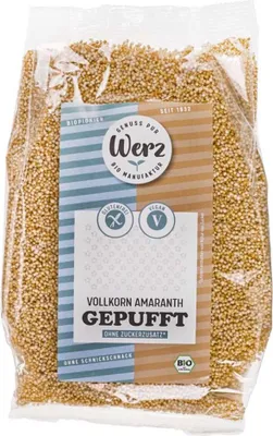 Obrázek produktu pro Celozrnný pufovaný amarant - bezlepkový 125g