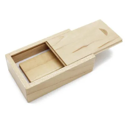 Obrázok produktu pre Sada: USB drevený hranol 3.0 32GB a drevený malý box, javor