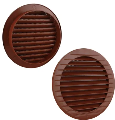 Immagine prodotto di Griglia di ventilazione, zanzariera, griglia in plastica, griglia di scarico, griglia di ventilazione, rosso mattone, Ø 125 mm