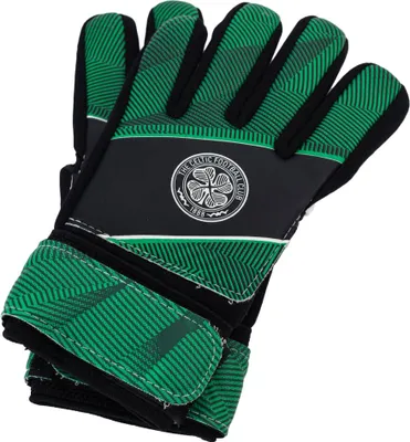 Produktbild von Celtic FC - "Fuse" Torhüter-Handschuhe für Kinder TA13104 (Einheitsgröße) (Grün/Schwarz/Weiß)