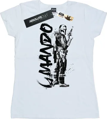 Produktbild von Star Wars - "The Mandalorian" T-Shirt für Damen BI43165 (S) (Weiß)