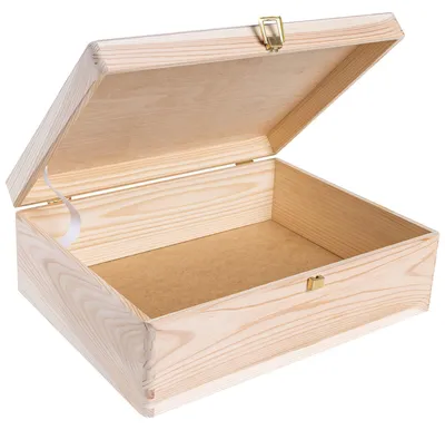 Productafbeelding van Creative Deco XL Grote Decoratieve Houten Opbergdoos, 40 x 30 x 14 cm