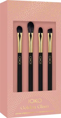 Produktbild von Joko Golden Glam Zestaw pędzli do makijażu oczu, 4 sztuki