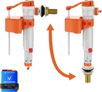 Productafbeelding van Toilet Stortbak Onderzijde Vulklep Verstelbare Telescopische Urinoir Spoelkleppen Onderdelen M13-17 (3-8) Plastic & Messing
