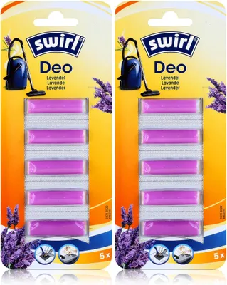 Produktbild von Swirl Staubsauger Deo Lavendel 5 Duftsticks - Für Staubsaugerbeutel (2er Pack)