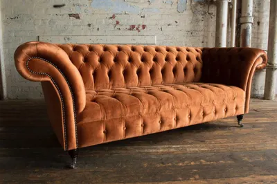 Zdjęcie produktu dla Chesterfield, designerski zestaw wypoczynków tapicerowany skórą, luksusowe sofy