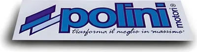 Obrázok produktu pre Nálepka s logom Polini, rozmer 12 x 4 cm